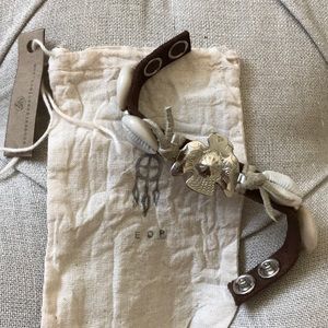 Hand Made Silver Eagle Concho Leather bracelet